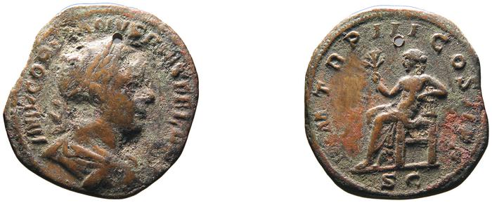 RIC IV Gordian III 301A, реверс, bm