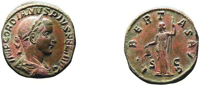 RIC IV Gordian III 318A, реверс, bm