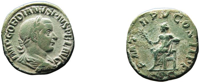 RIC IV Gordian III 303A, реверс, bm