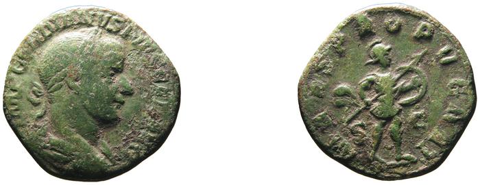 RIC IV Gordian III 332A, реверс, bm