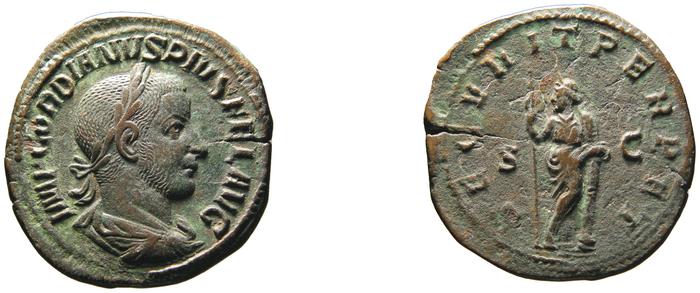 RIC IV Gordian III 335A, реверс, bm