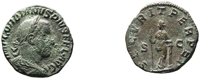RIC IV Gordian III 335A, реверс, bm