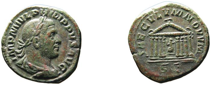 RIC IV Philip I 164, реверс, bm