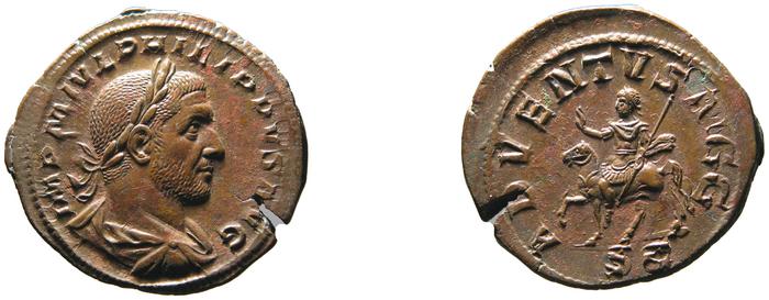RIC IV Philip I 165, реверс, bm