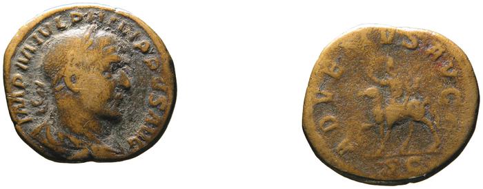 RIC IV Philip I 165, реверс, bm