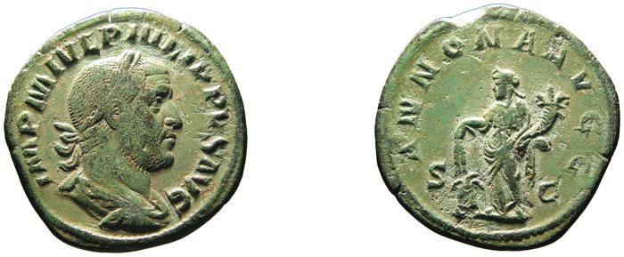 RIC IV Philip I 168A, реверс, bm