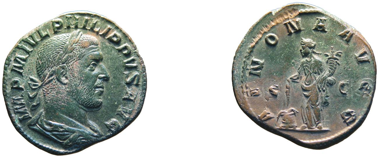 RIC IV Philip I 168A, аверс, bm