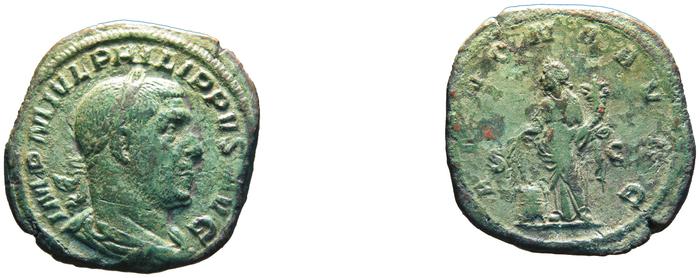 RIC IV Philip I 168A, реверс, bm