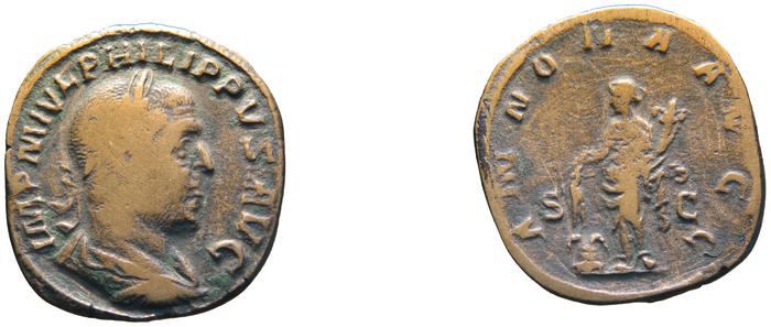 RIC IV Philip I 168A, реверс, bm