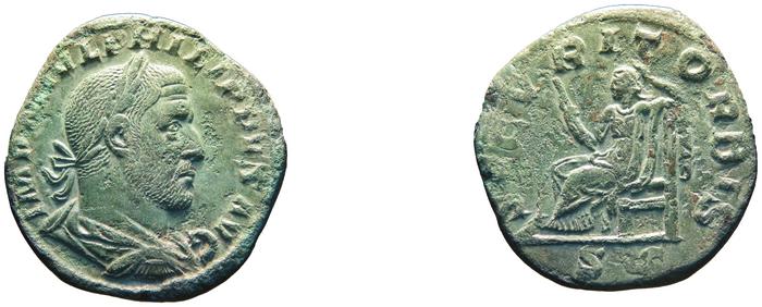 RIC IV Philip I 190, реверс, bm