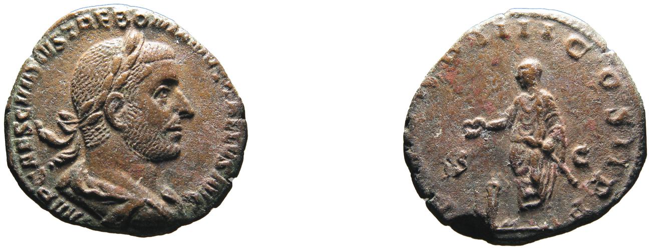 аверс RIC IV Trebonianus Gallus 100