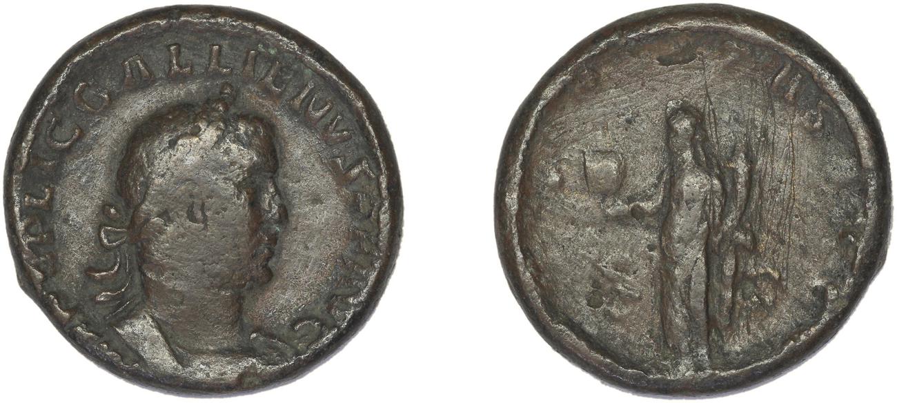 RIC V Gallienus (joint reign) 221, аверс, bm