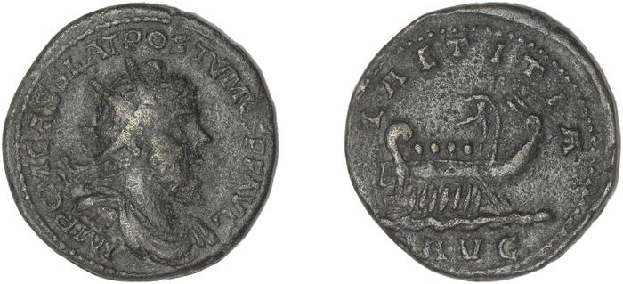 RIC V Postumus 143, реверс, bm