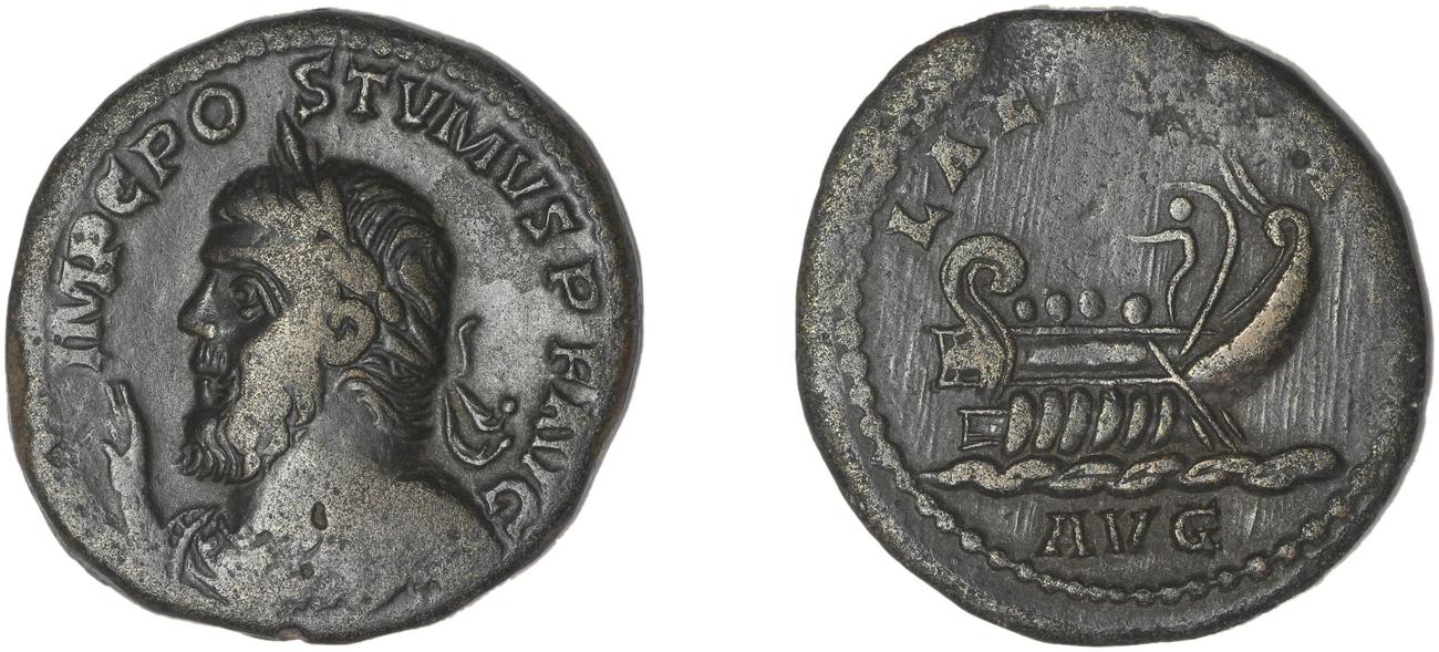 RIC V Postumus 144, obverse, bm