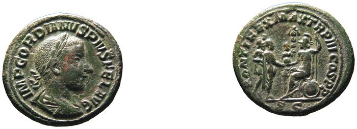 RIC IV Gordian III 296B, реверс, bm