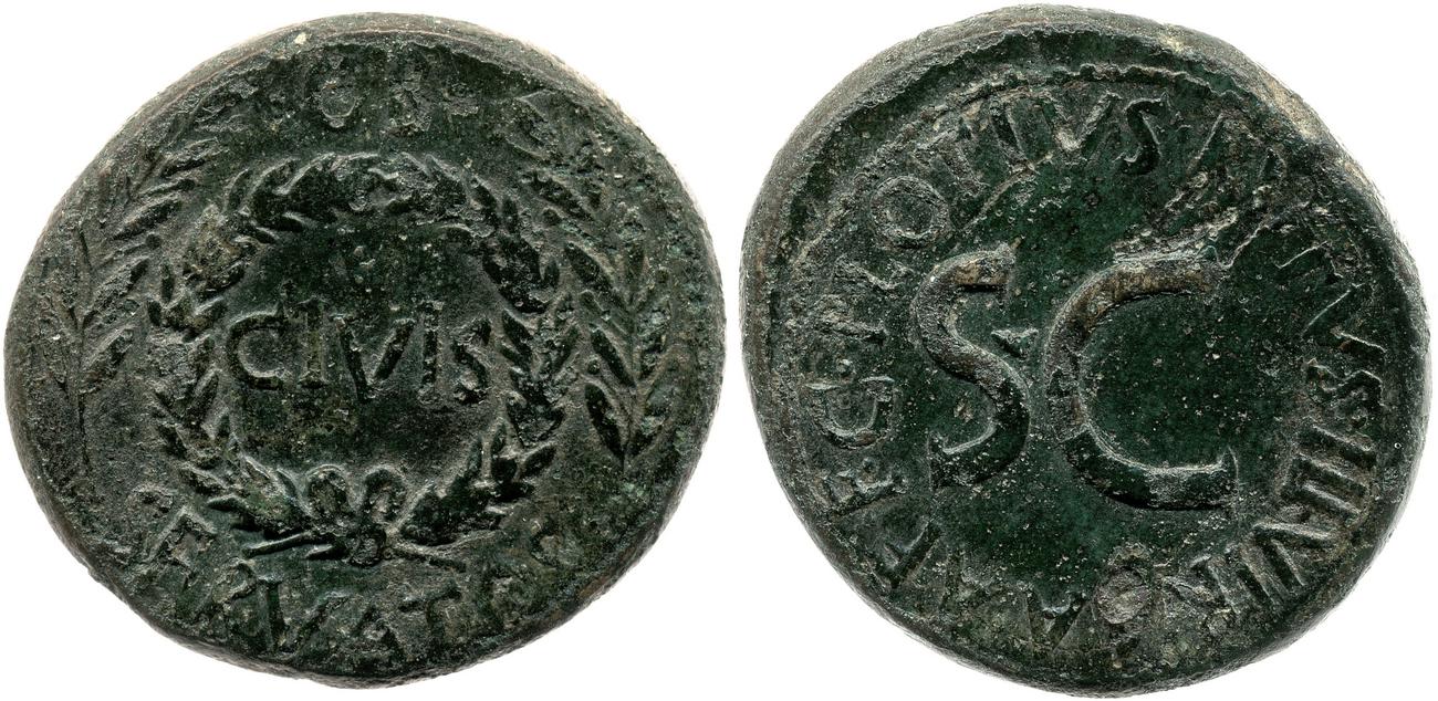 RIC I (second edition) Augustus 387, аверс, bm