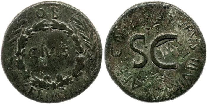 RIC I (second edition) Augustus 387, реверс, bm