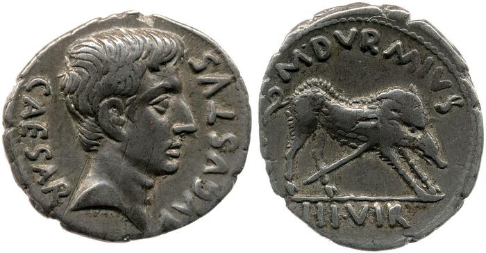RIC I (second edition) Augustus 317, реверс, bm