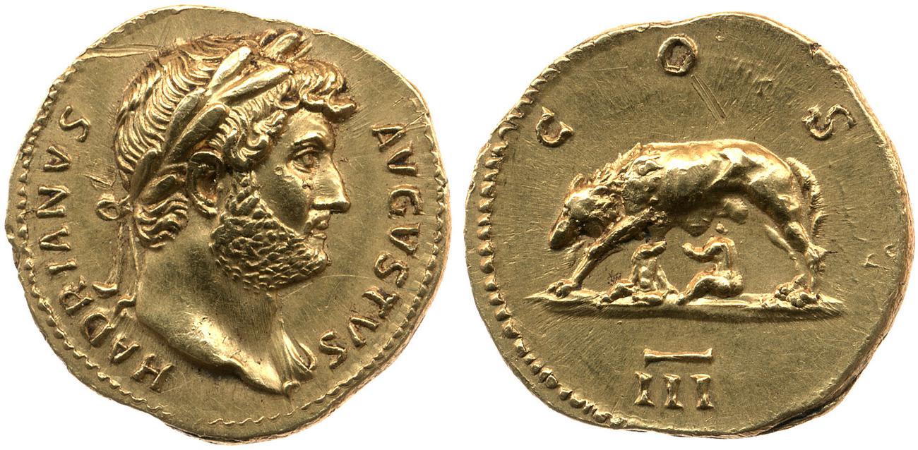 RIC II, Part 3 (second edition) Hadrian 709, аверс, bm