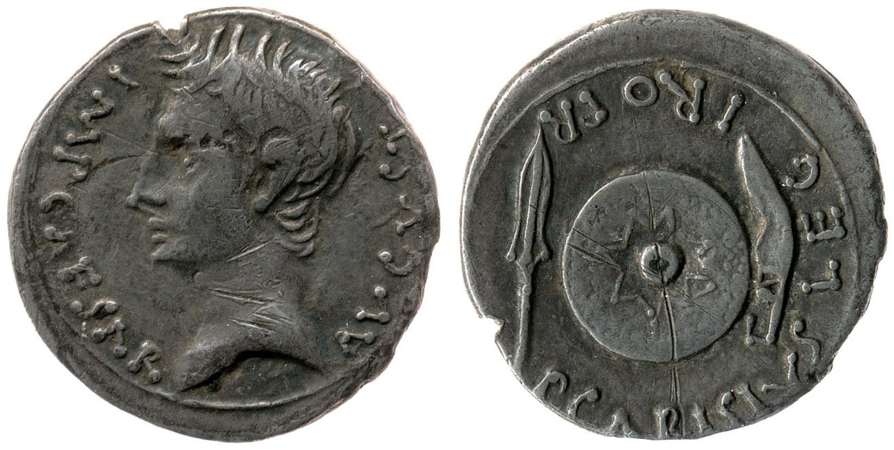 RIC I (second edition) Augustus 2B, аверс, bm
