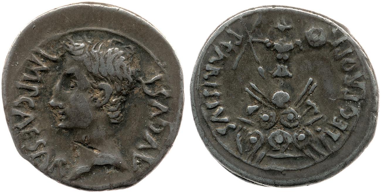 RIC I (second edition) Augustus 4B, аверс, bm