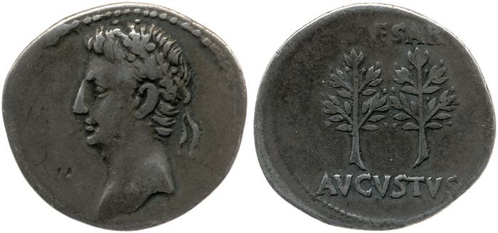 RIC I (second edition) Augustus 33B, реверс, bm