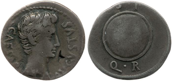 RIC I (second edition) Augustus 43A, реверс, bm