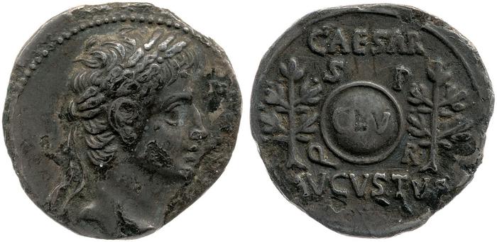 RIC I (second edition) Augustus 52A, реверс, bm