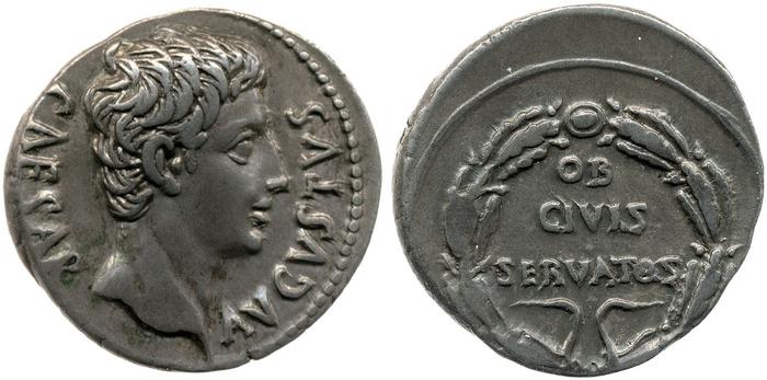 RIC I (second edition) Augustus 77A, реверс, bm