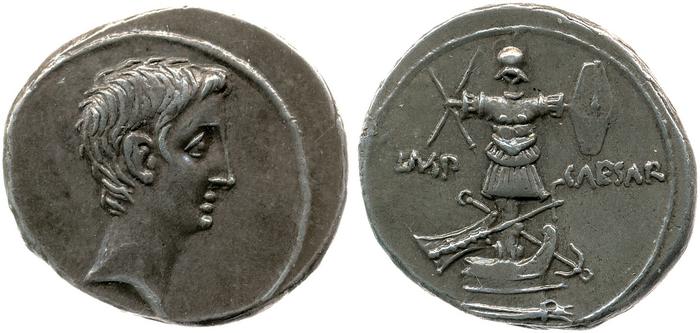 RIC I (second edition) Augustus 265A, реверс, bm