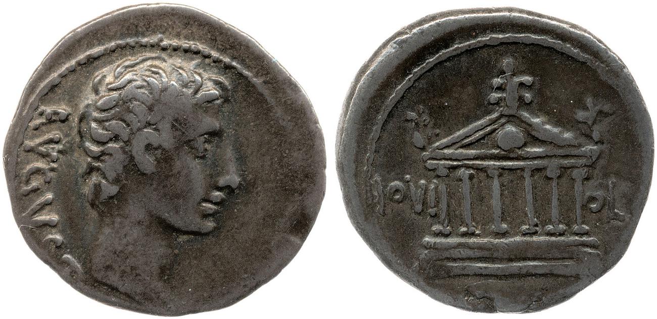 RIC I (second edition) Augustus 472, аверс, bm