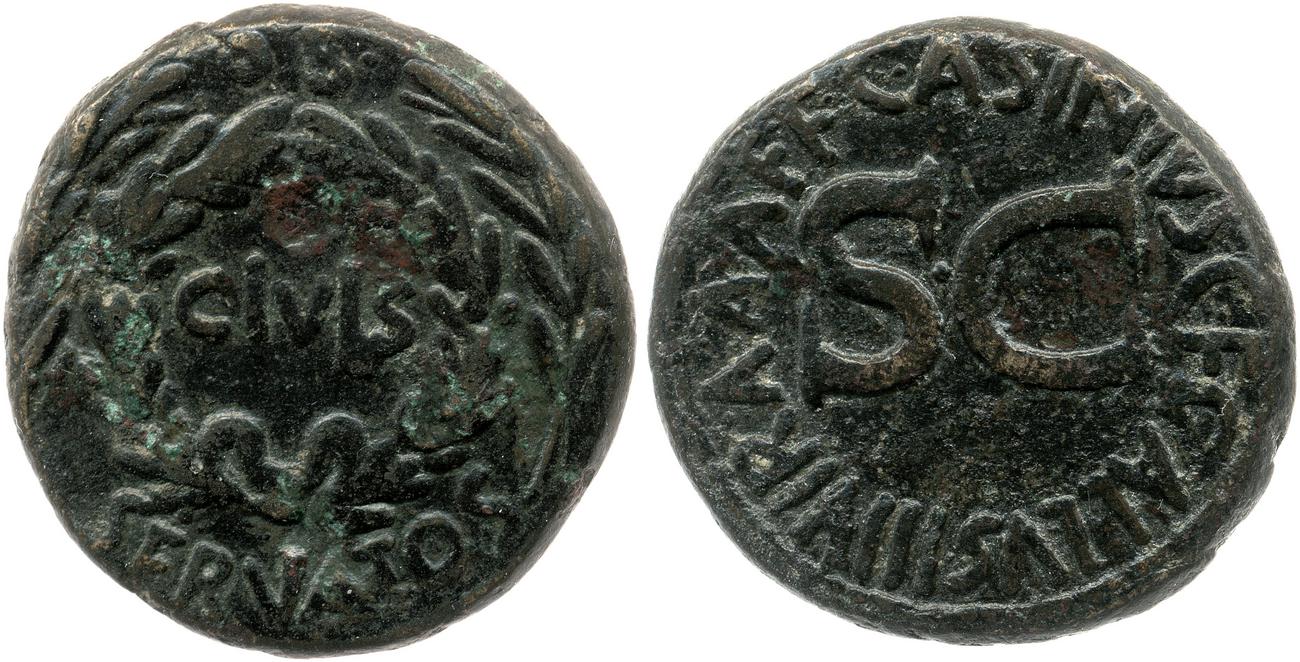 RIC I (second edition) Augustus 370, аверс, bm