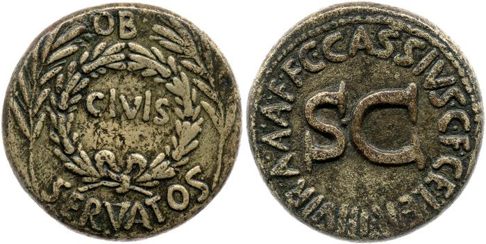 RIC I (second edition) Augustus 374, реверс, bm