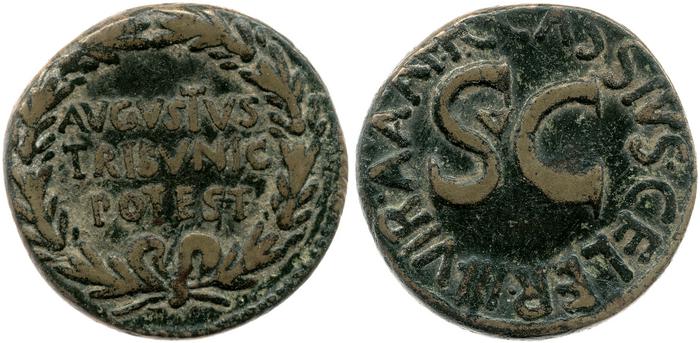 RIC I (second edition) Augustus 375, реверс, bm