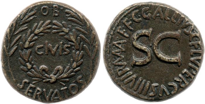 RIC I (second edition) Augustus 377, реверс, bm