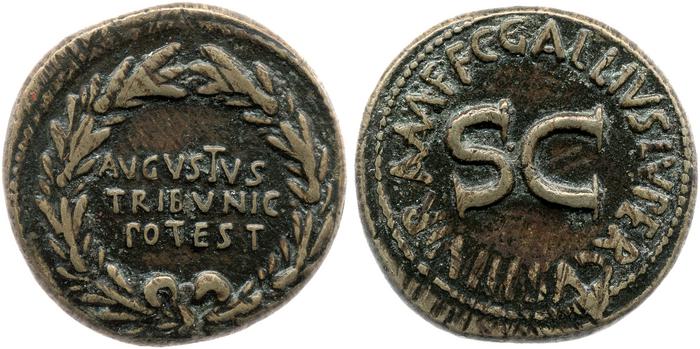 RIC I (second edition) Augustus 378, реверс, bm