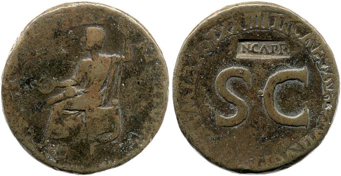 RIC I (second edition) Tiberius 48, реверс, bm
