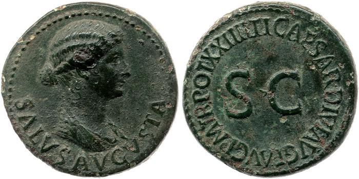 RIC I (second edition) Tiberius 47, реверс, bm