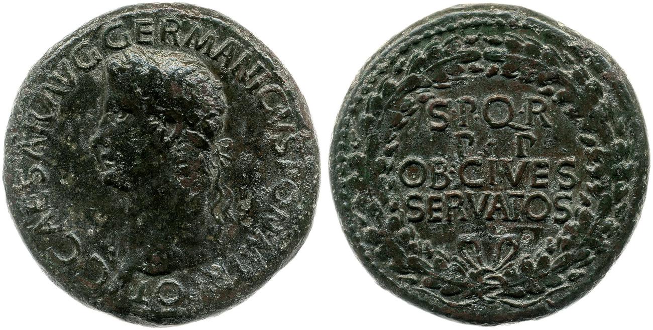 RIC I (second edition) Gaius/Caligula 37, аверс, bm