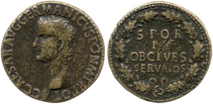 RIC I (second edition) Gaius/Caligula 37, реверс, bm