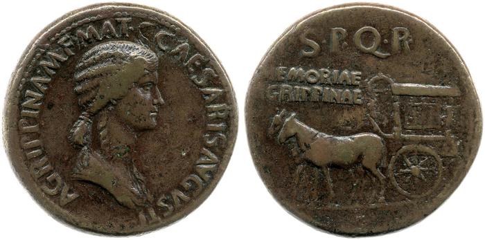 RIC I (second edition) Gaius/Caligula 55, реверс, bm
