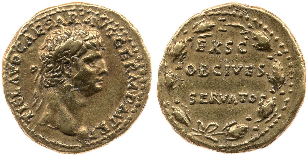 RIC I (second edition) Claudius 15, аверс, bm