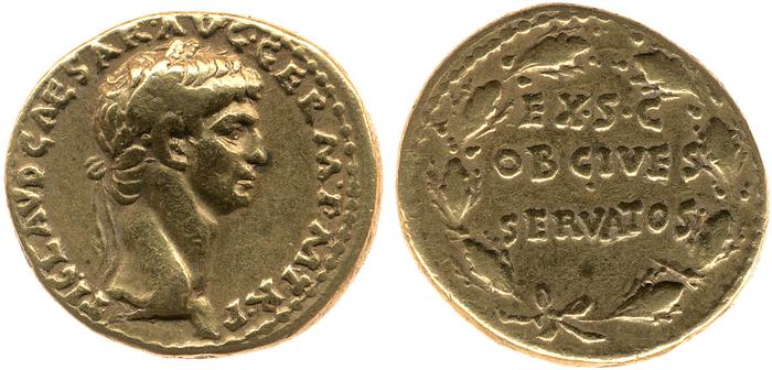 RIC I (second edition) Claudius 15, реверс, bm
