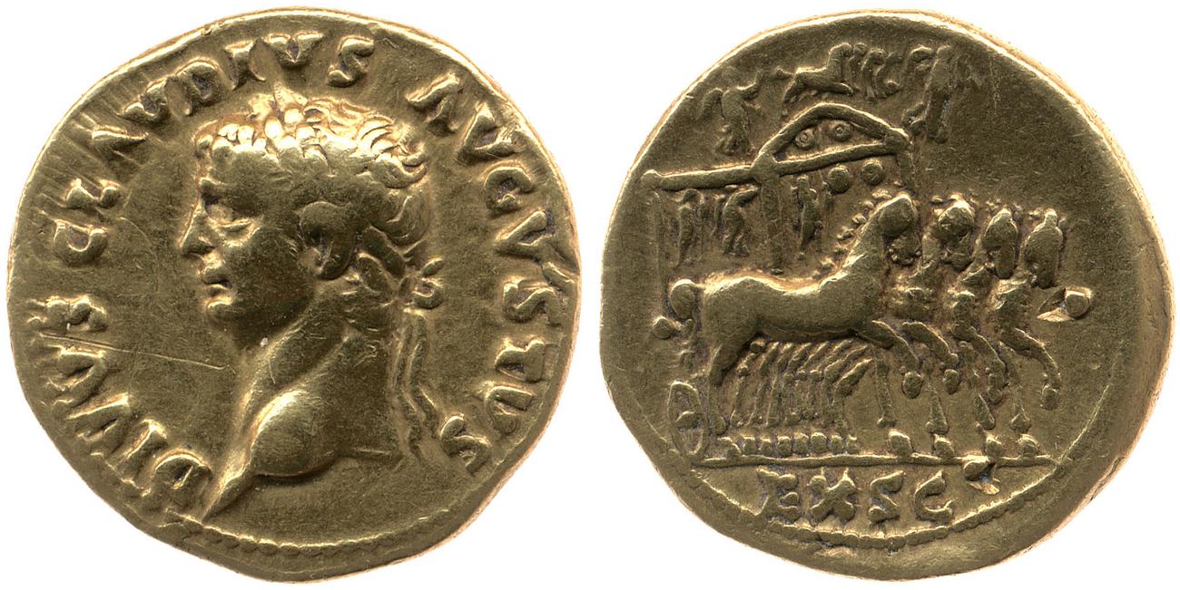RIC I (second edition) Nero 4, аверс, bm