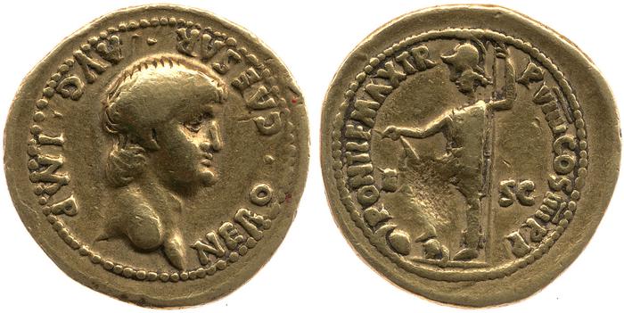 RIC I (second edition) Nero 36, реверс, bm