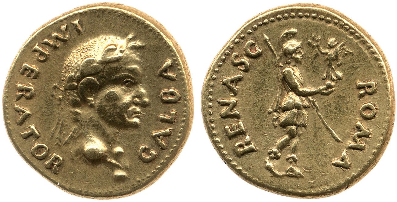 RIC I (second edition) Galba 40, аверс, bm