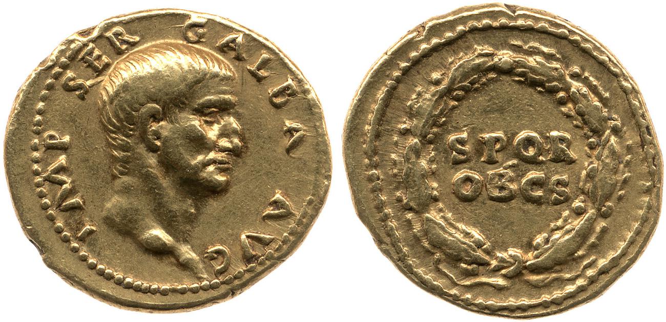 RIC I (second edition) Galba 164, obverse, bm