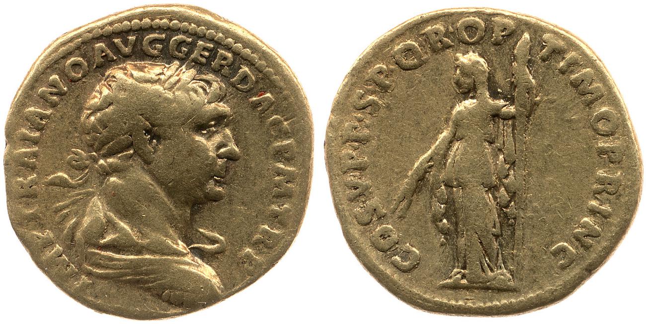 RIC II Trajan 109, аверс, bm