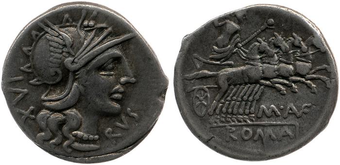 RRC 227/1c, реверс, bm