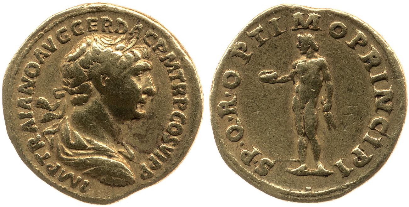 RIC II Trajan 275, аверс, bm